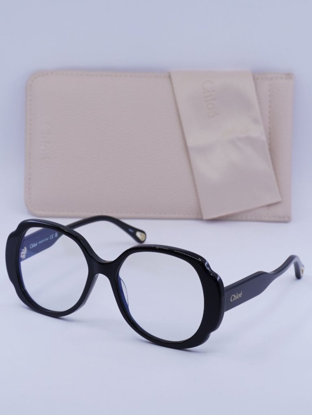 Chloe CH0196S 001 Butterfly Sunglasses - Black / Transparent Photochromic